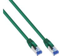 InLine Patch Cat.6A S/FTP (PiMf) 500MHz 0.5m - Cable de Red (0,5m, RJ-45, RJ-45, Cat6a) Verde