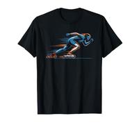 Inline Patinador De Velocidad Meta Patinaje Óvalo Carreras Camiseta