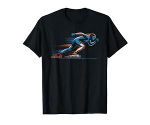 Inline Patinador De Velocidad Meta Patinaje Óvalo Carreras Camiseta