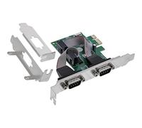 Inline PCIe RS-232 76619F - Tarjeta con 2 Puertos Serie D-Sub 9 Macho, Incluye Soporte de Perfil bajo, para Sistemas Windows y Linux