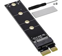 Inline PCIe x1 - Tarjeta de Interfaz M.2 NVMe SSD para Key M/B+M, formatos SSD 2230-2280, Incluye disipador de Calor y Accesorios 76619H