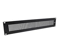 InLine® Placa ciega Perforada, 19", 2U, RAL 9005, Color Negro