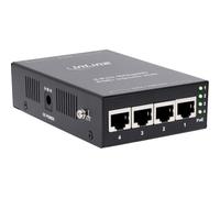 Inline PoE+ Injektor Hub 4 Puertos, 10 Gigabit, 65 W, IEEE 802.3af/at