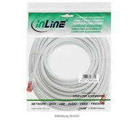 Inline S/FTP (PiMf) Cable de conexión Cat.6 20m 250MHz, PVC, cobre, blanco