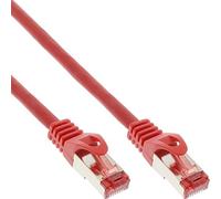 InLine S-STP/PiMF Cat.6 25m Red - Cable de Red (25m, Macho/Macho, Rojo, Cat6)
