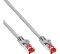 InLine, S-STP/PiMF, Cat. 6 Cables de Red 0,5 m Gris Cable de Red 0,5 m (0,5 m, RJ-45/RJ-45, Gris)