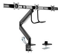 InLine® Soporte de Mesa con Elevador y USB 3.0, móvil, para 3 monitores de hasta 69 cm (27"), máx. 3 x 6 kg