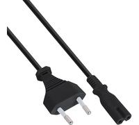 InLine Stromkabel IEC 320 EN 60320 C7 - Cable de Red (Conector Macho, 10 m), Color Negro 1 Pieza