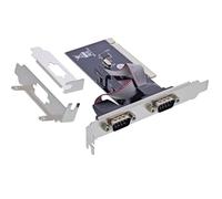 InLine® Tarjeta de Interfaz PCI, 2 x 9 Polos seriales, RS232, CH351Q, Alta Velocidad de transmisión, Compatible con Windows y Linux, fácil instalación, 66636A