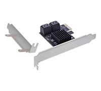 InLine Tarjeta de Interfaz PCIe, 4 Unidades SATA 6 GB/s, Hot Swap, NCQ, Marvell Chipset, para SSD y HDD de expansión, Compatible con PCIe x1-x16, 76617M