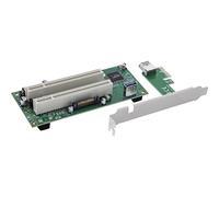 Inline Tarjeta de Interfaz PCIe x1 a 2 x PCI de 32 bits, expansión de Ranura PCI para Tarjetas Antiguas, sin Controlador, 76619K