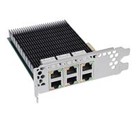 InLine® Tarjeta de Red Gigabit de 6 vías, 6 x RJ45 1 GB/s, PCIe x4, 51127C