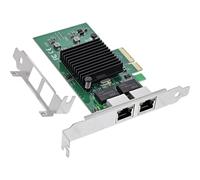 Inline Tarjeta de Red PCIe x4, Intel 82576EB, 2 x RJ45 de 1 GB/s, VLAN, Marco Jumbo, Placa de Perfil bajo, 51125B