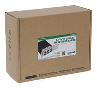 InLine Tarjeta Red Gigabit 6 puertos RJ45 1 Gb/s PCIe x4