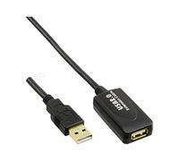 InLine 34611I - Cable USB (10 m, USB A, USB A, Male Connector/Female Connector, 480 Mbit/s, Negro)