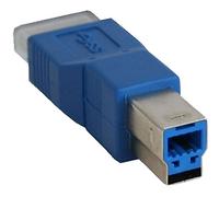 InLine USB 3.0 Adaptor - Adaptador para Cable (USB 3.0 B, USB 3.0 Micro B, Macho/Macho, Azul)