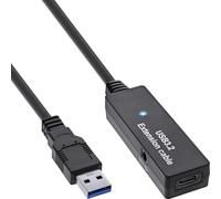 InLine USB 3.2 Gen.1 Aktiv-Verl?ngerung - USB-A Stecker an USB-C Buchse - 5m