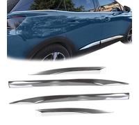 INLY 4 piezas molduras de puerta laterales molduras de protección de puerta cromo acero inoxidable compatible con 3008 (a partir de 2016)