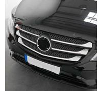 INLY 5 Piezas Molduras de rejilla de radiador de acero inoxidable cromado compatible con Vito W447 (2014-2019)