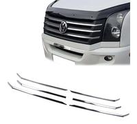 INLY 6 Piezas Molduras de la rejilla del radiador de acero inoxidable cromado compatible con Volkswagen Crafter (2011-2016)