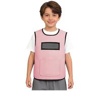 inlzdz Chaleco De Compresión Lastrado para Niños Camisa Peso para Autismo Chaleco De Procesamiento Sensorial Ropa Sensorial para Autistas Rosa 7-8 años