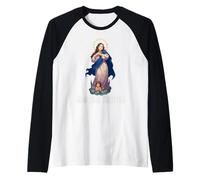 Inmaculada Concepción Mary Breviarium Tradicional Católica Camiseta Manga Raglan