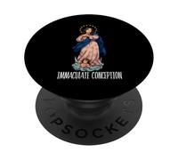 Inmaculada Concepción Mary Breviarium Tradicional Católica PopSockets PopGrip Adhesivo