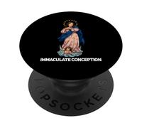 Inmaculada Concepción Mary Breviarium Tradicional Católica PopSockets PopGrip Adhesivo