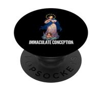 Inmaculada Concepción Mary Breviarium Tradicional Católica PopSockets PopGrip Adhesivo