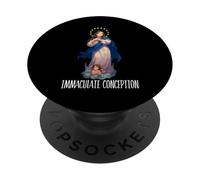 Inmaculada Concepción Mary Breviarium Tradicional Católica PopSockets PopGrip Adhesivo