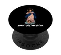 Inmaculada Concepción Mary Breviarium Tradicional Católica PopSockets PopGrip Adhesivo