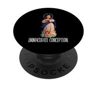 Inmaculada Concepción Mary Breviarium Tradicional Católica PopSockets PopGrip Adhesivo