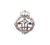 Inmaculada Romero Insignia Profesional Ingeniero Industrial Escudo Plata Ley 925m 20mm