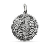 Inmaculada Romero IR Arcángeles San Rafael Gabriel Miguel Ángel de la Guarda Medalla Plata Ley maciza de 16mm.