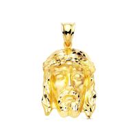 Inmaculada Romero IR Cabeza Cristo de la Buena Muerte Colgante en Oro 9k de 27mm. hueco. Grabación incluida en precio - Personalizable - GRABACIÓN INCLUIDA EN EL PRECIO