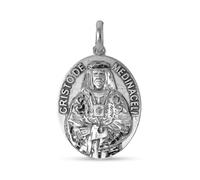 Inmaculada Romero IR Cristo de Medinaceli Medalla Plata Ley 925m maciza 24mm.. Grabación incluida en el precio - Personalizable - GRABACIÓN INCLUIDA EN EL PRECIO