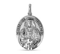 Inmaculada Romero IR Cristo de Medinaceli Medalla Plata Ley 925m maciza 28mm. ovalada detalles tallados