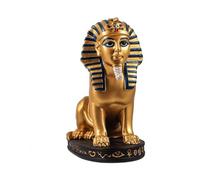 Inmaculada Romero IR Esfinge Egipcia Figura 15 cm. Escultura Dorada Cuerpo león Cabeza Faraón Estatua