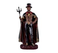 Inmaculada Romero IR Exu Figura 31 cm. guardián de la comunicación religión Yoruba Imagen Resina