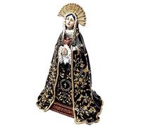 Inmaculada Romero IR Figura Virgen Dolorosa Adorno 25Cm. Resina Peana Decoración