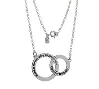 Inmaculada Romero IR Gargantilla Personalizable en Plata Ley 925m con 42cm. TE MERECES TODO Y UN POQUITO MÁS de 22mm.