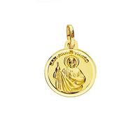 Inmaculada Romero IR Medalla oro 18k San Judas Tadeo 14mm. lisa bisel unisex