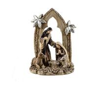 Inmaculada Romero IR Misterio Nacimiento 1 Pieza 13 cm. Sagrada Familia Virgen María San José Niño Jesús Palmeras Imagen