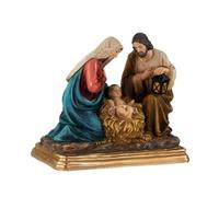 Inmaculada Romero IR Misterio Nacimiento Belén Figura 13 cm. monopieza Niño Jesús Virgen María San José Resina