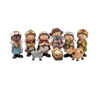 Inmaculada Romero IR Misterio Nacimiento Belén Infantil Navidad 9 Piezas 11 cm. Figura Resina Niño Jesús Reyes Magos