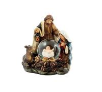 Inmaculada Romero IR Nacimiento Belén Navidad 11 cm. Niño Jesús Bola Agua Figura Resina clásico Virgen María