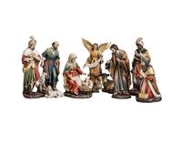 Inmaculada Romero IR Nacimiento Misterio Navidad 10 Piezas 23 cm. Belén clásico Figuras Niño Jesús Virgen María San José