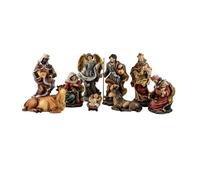 Inmaculada Romero IR Nacimiento Misterio Navidad 9 Piezas 20 cm. Belén clásico Figura Resina Sagrada Familia Reyes Magos