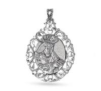 Inmaculada Romero IR Nuestro Padre Jesús Nazareno de Palma del Río Medalla en Plata de Ley 925m colgante macizo de 44mm.