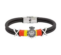 Inmaculada Romero IR Pulsera colección Soul acero inox. rodiado Cuerpo Nacional de Policía bandera España cuerda doble
